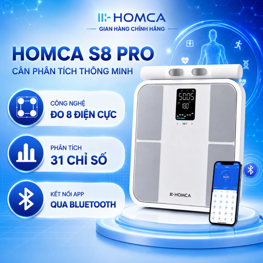 Cân điện tử thông minh HOMCA S8Pro