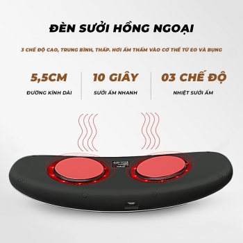XÓA TAN NHỨC MỎI CÙNG MÁY MASSAGE LỰNG BỤNG HOMCA B7
